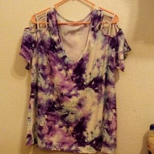 Purple Tie-Dye Women's Top